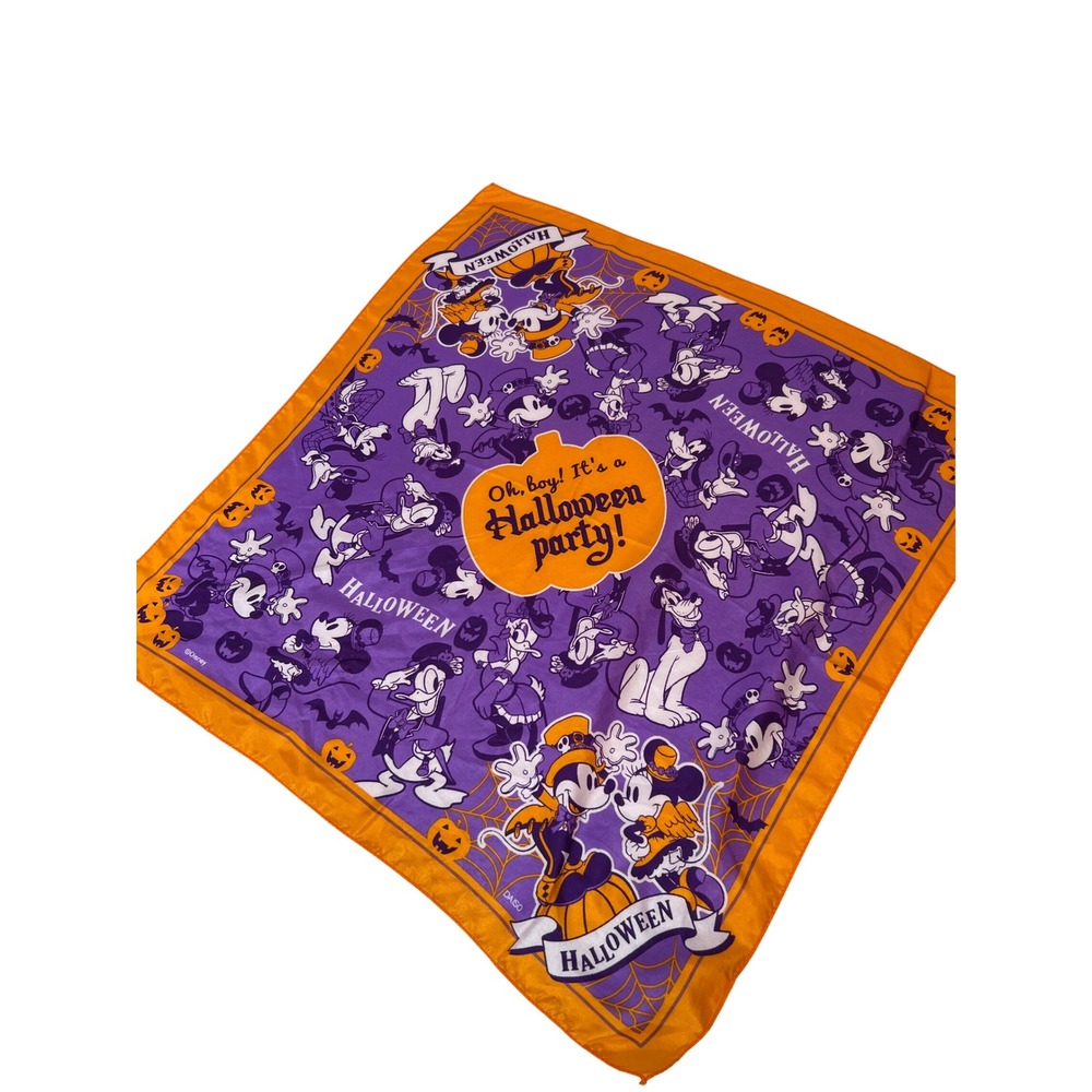 Disney Halloween Mickey Minnie Mouse Bandana Scarf Halloween Party Not so scary